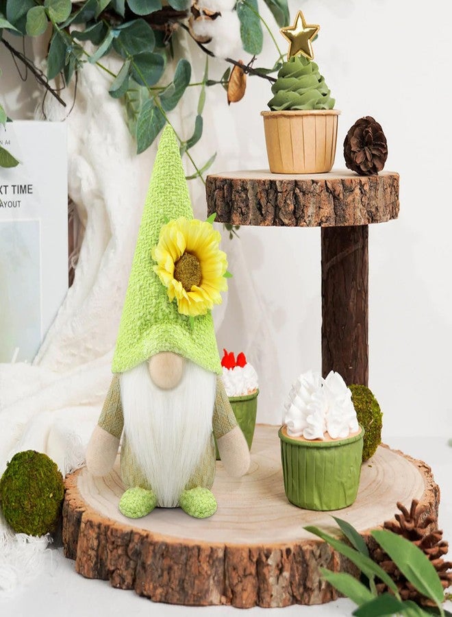 Gehydy Set of 2 Spring Gnomes Decoration Easter Summer Sunflower Gnome Handmade Decor for Home Kitchen Tiered Tray - Image 4